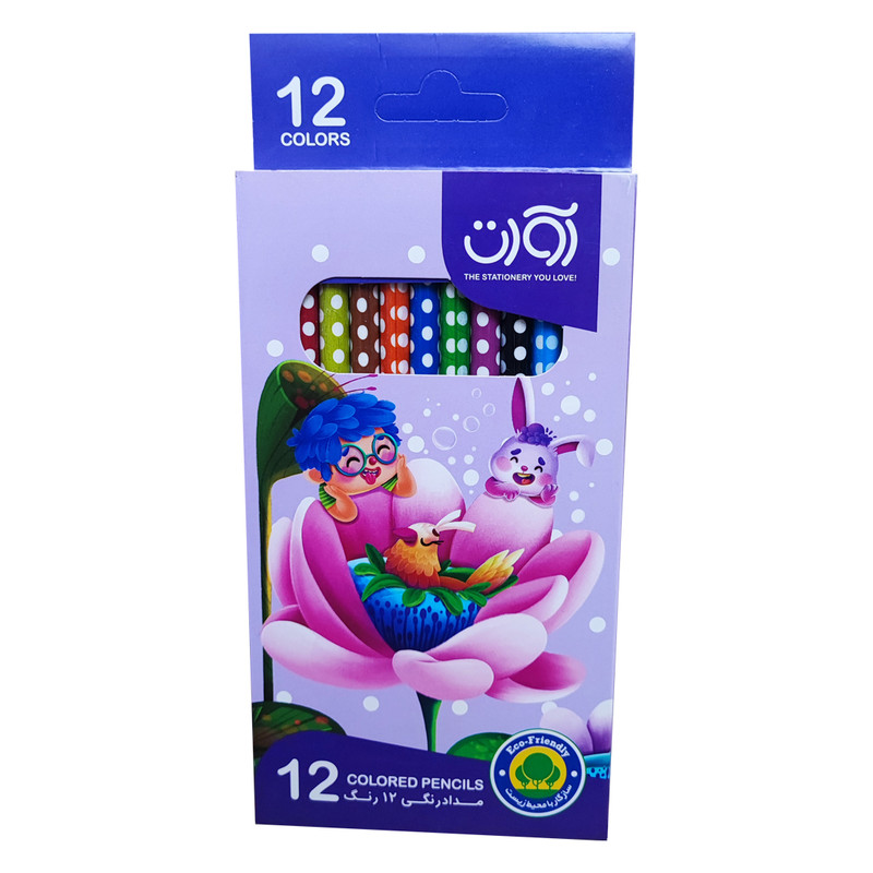 مداد رنگی ۱۲ رنگ آوات