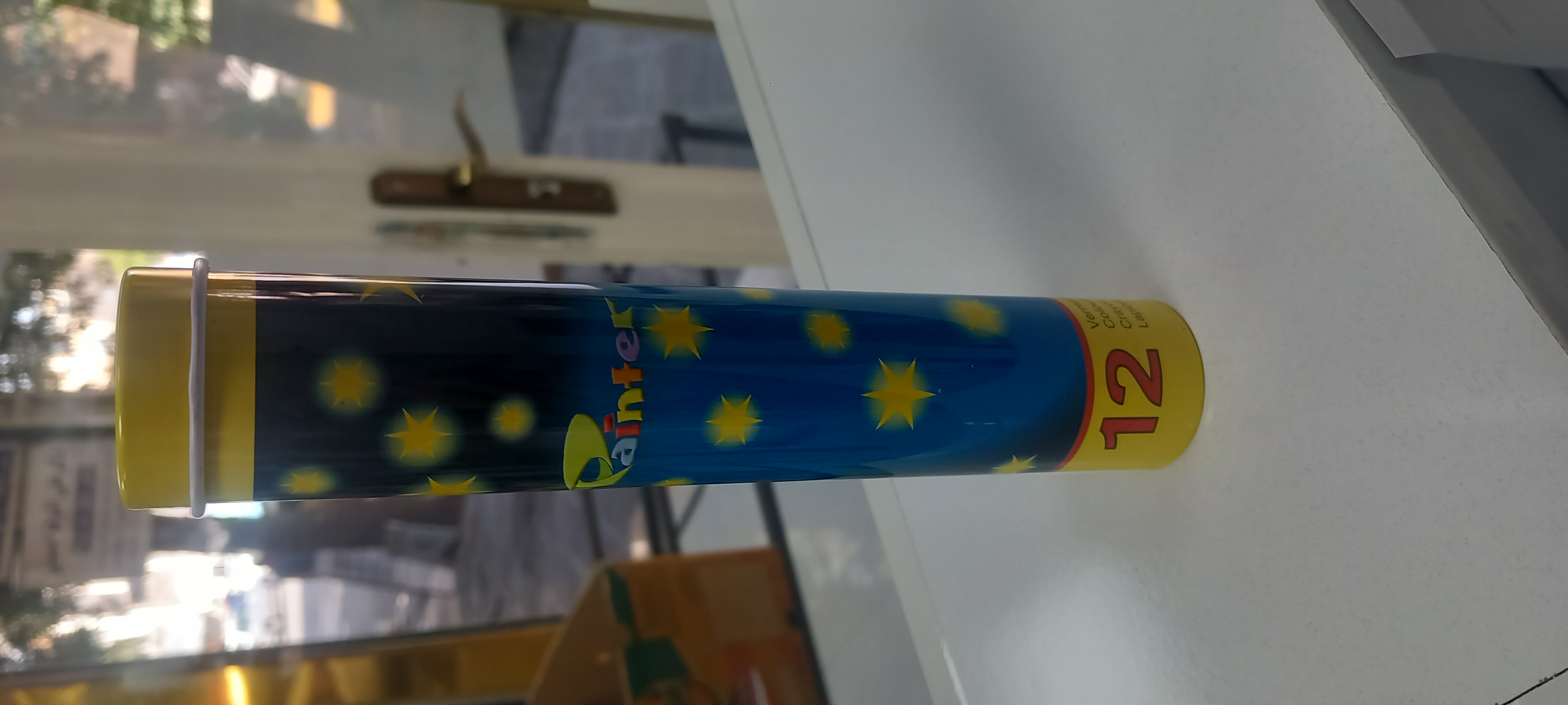 مداد رنگی ۱۲ رنگ جعبه لوله ای